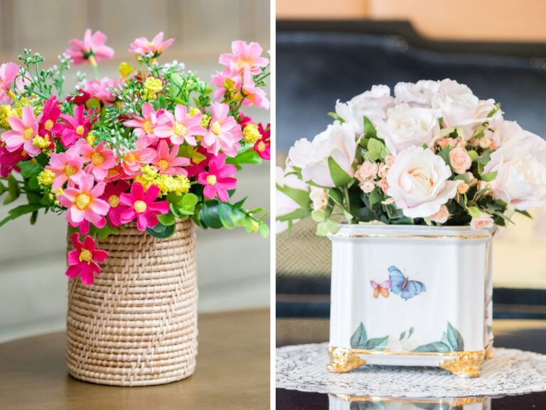 Flores artificiais na decoração de salas em 2025